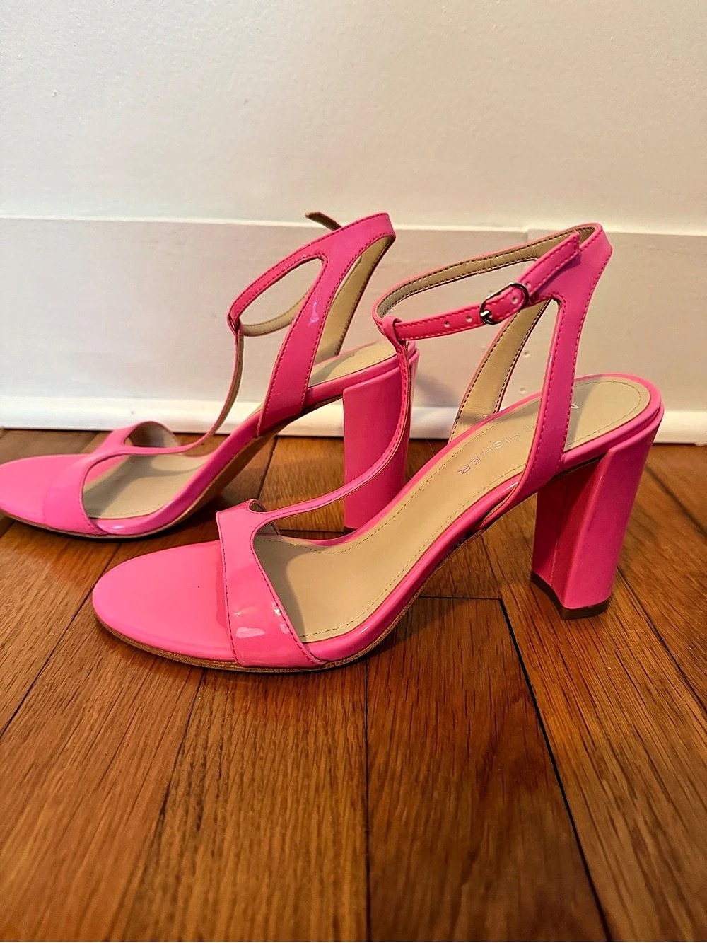 Pink Strappy Heels Marc Fischer 6.5